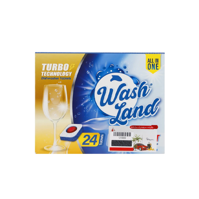قرص ماشین ظرفشویی واش لند 24 عددی