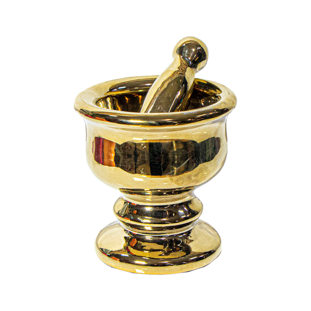 هاون چینی طلایی