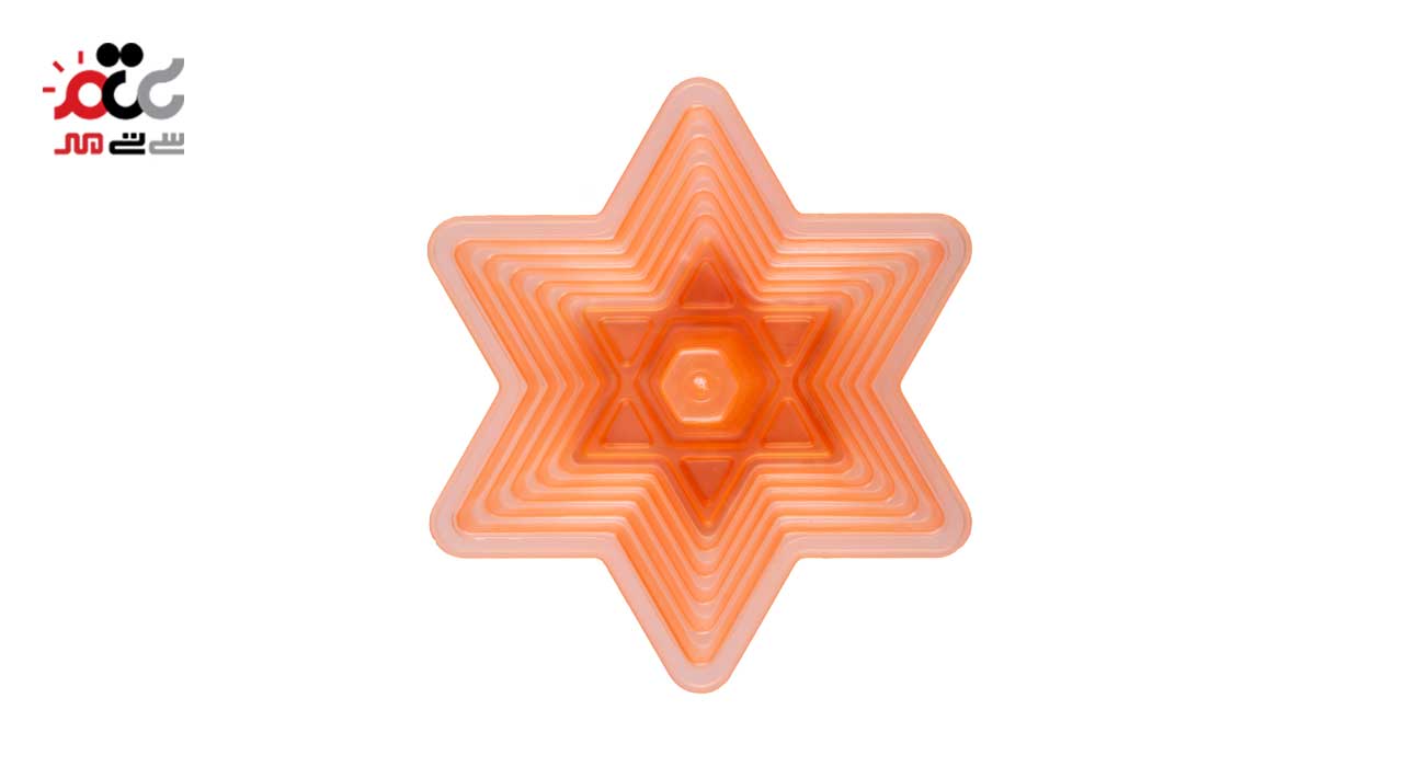 قالب ژله پلاستیکی طرح ستاره طبقاتی