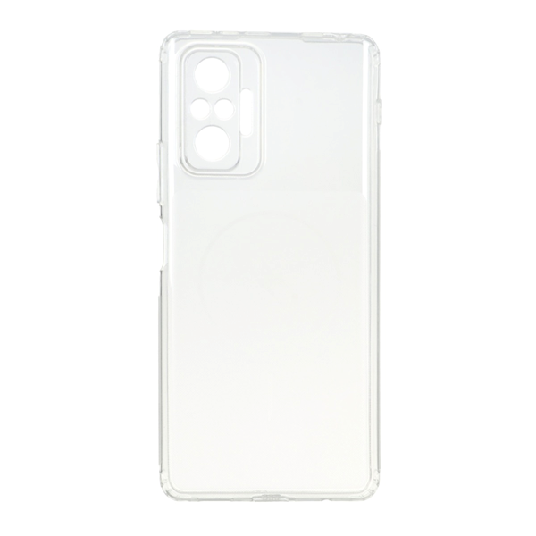 قاب ژله ای شفاف مستطیلی طرح مگ سیف Spark مدل Xiaomi Redmi Note 10 Pro 4G / Redmi Note 10 Pro Max