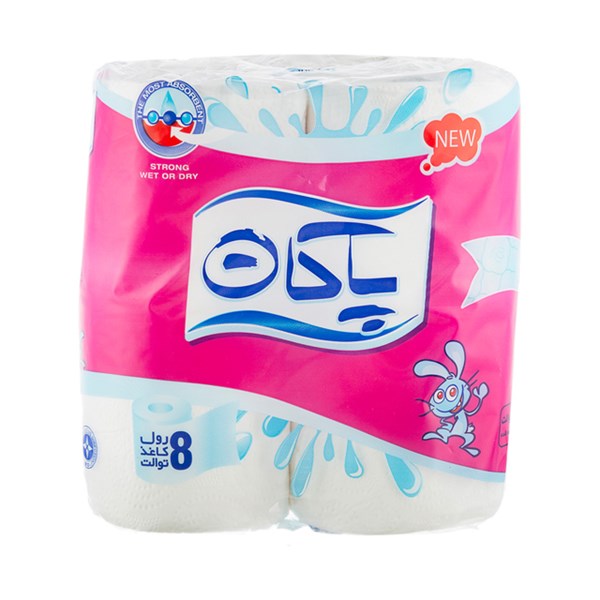 دستمال توالت پاکان 8 عددی