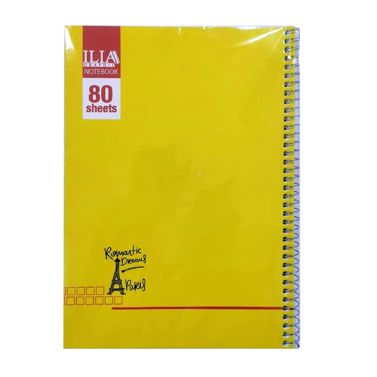 دفتر 80 برگ جلد طلقی برند ایلیا