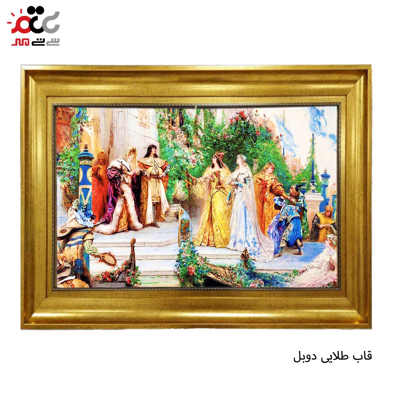 تابلو فرش چاپی طرح ملکه کد 11069 سایز 60×40 سانتی متری