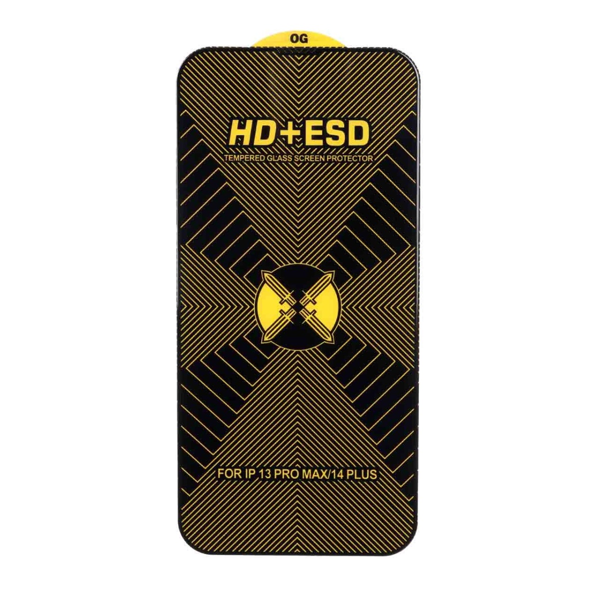محافظ صفحه نمایش شیشه ای Full Cover OG HD Plus ESD مدل Apple iPhone 13 Pro Max / iPhone 14 Plus