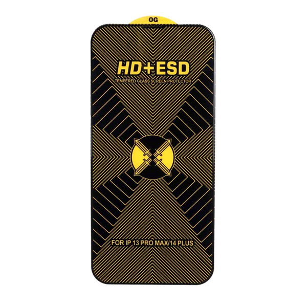 محافظ صفحه نمایش شیشه ای Full Cover OG HD Plus ESD مدل Apple iPhone 13 Pro Max / iPhone 14 Plus