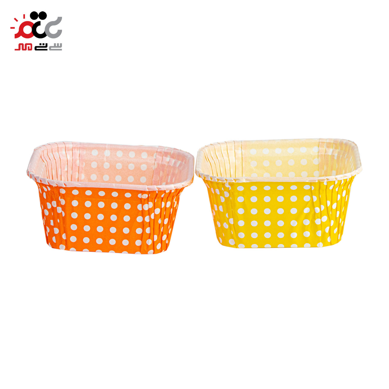 کپسول کاغذی کرکره ای کاپ کیک مدل مربع