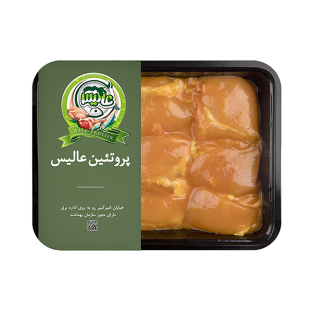 فیله ران زعفرانی مرغ شمال رتبه A مقدار 500 گرمی