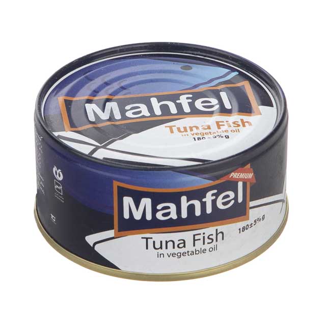 کنسرو تن ماهی در روغن گیاهی محفل 180 گرمی