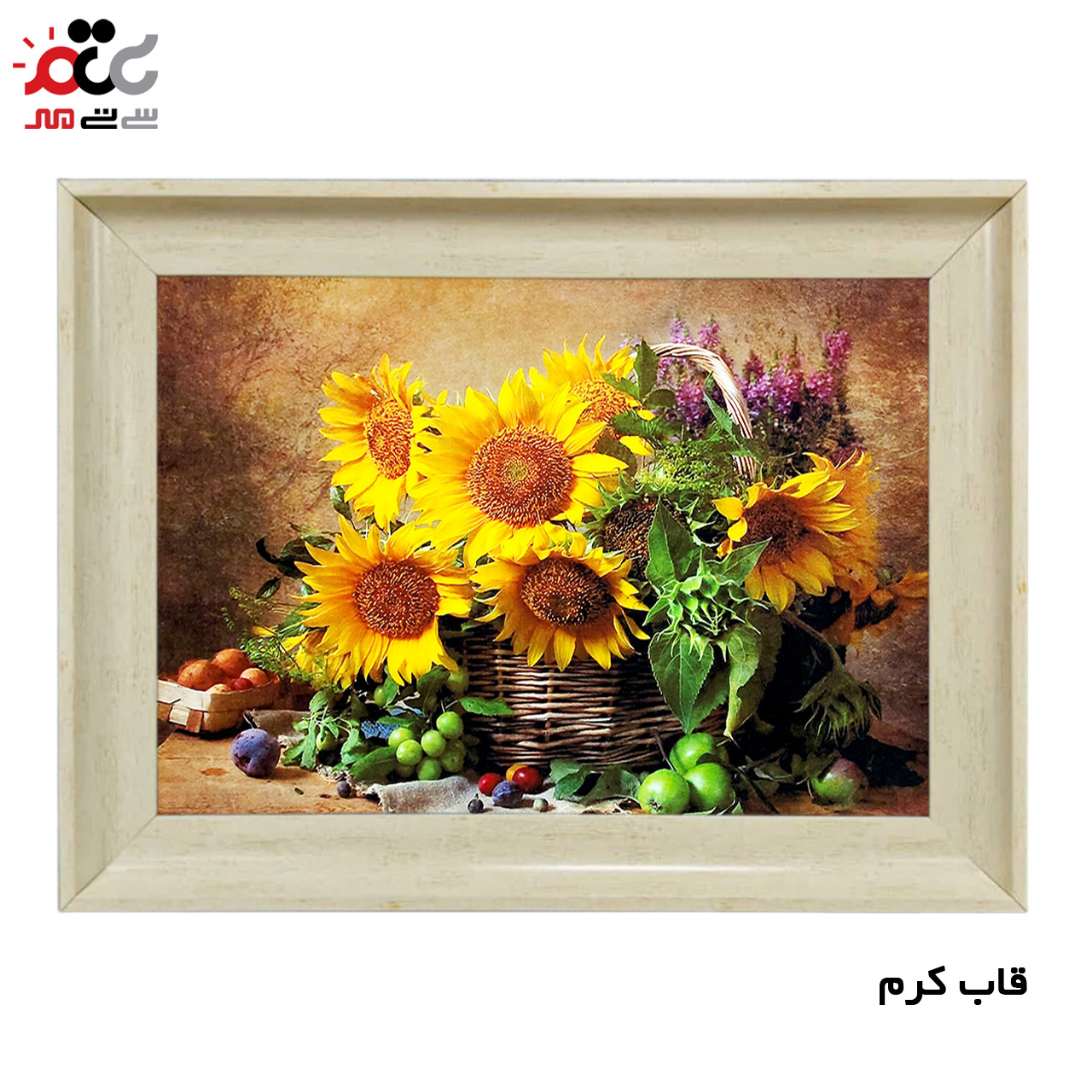 تابلو فرش چاپی طرح گل کد 12004 سایز 60×40 سانتی متری