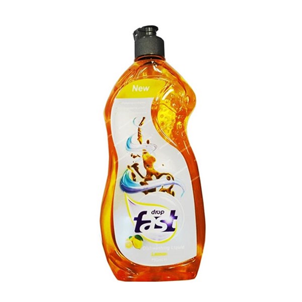 مایع ظرفشویی زرد لیمویی فست دراپ 750 میلی لیتری