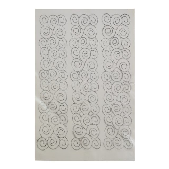 خرید نگین حرارتی نقره ای حاشیه 80 برلیان مهاجر کد H-3197