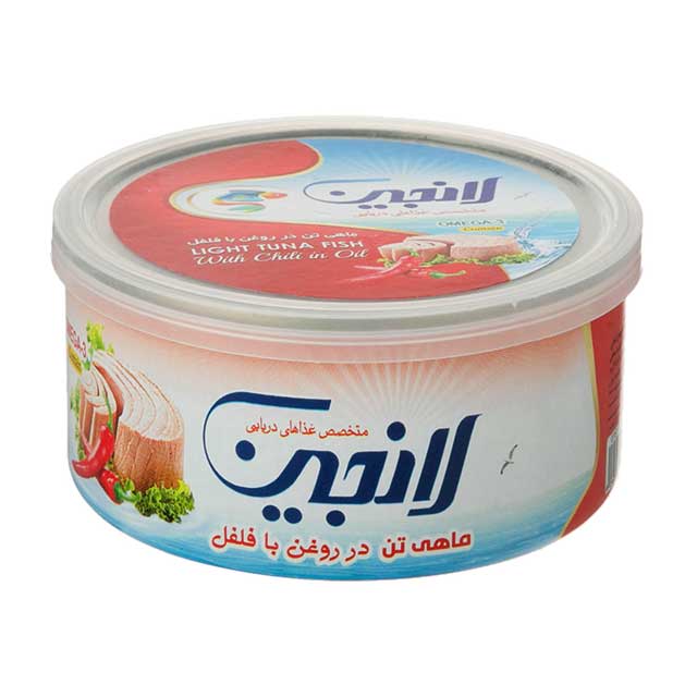 کنسرو ماهی تن در روغن با فلفل لانجین 180 گرمی