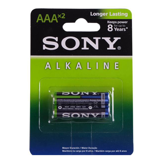 باتری نیم قلمی آلکالاین سونی 2 عددی