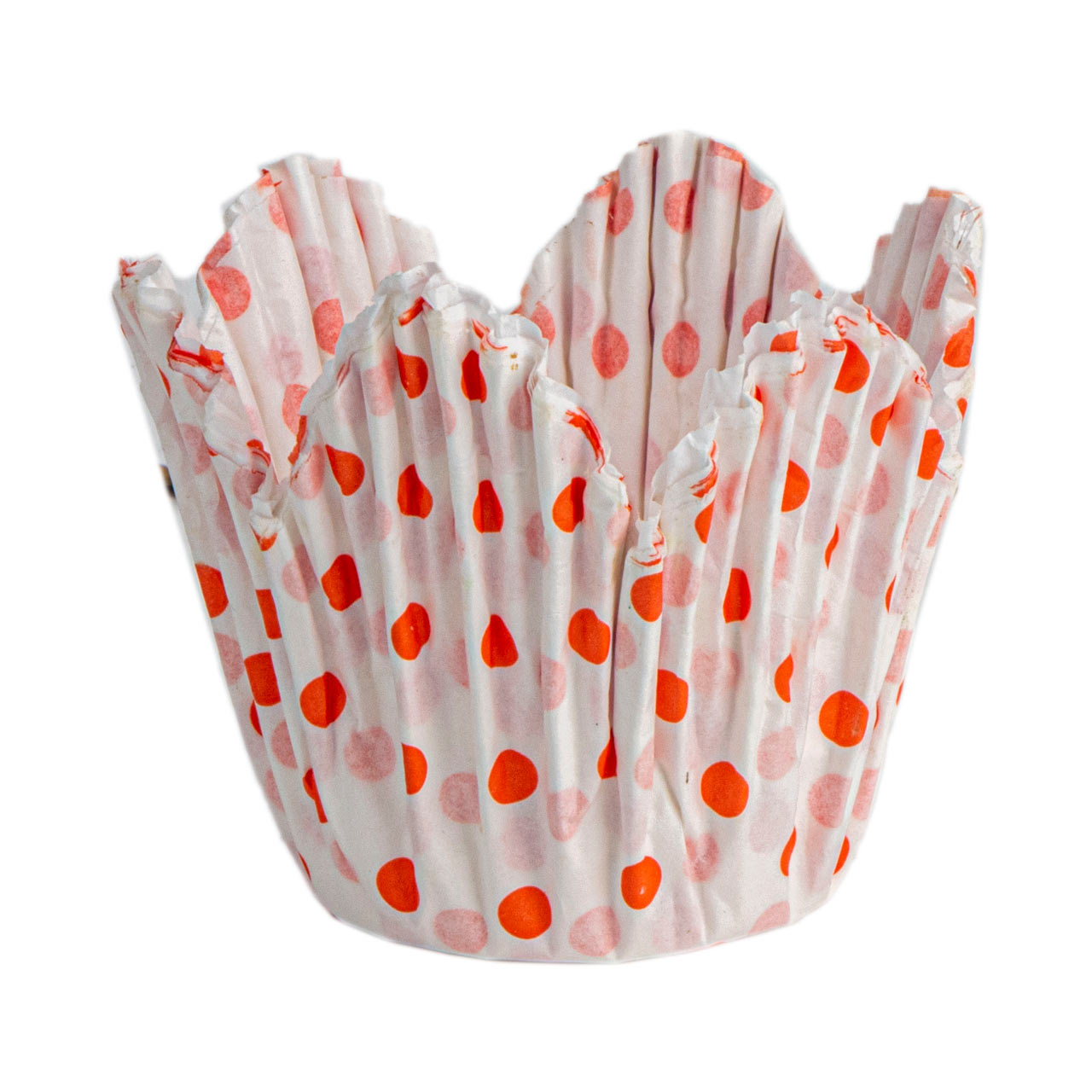 کپسول کاغذی کاپ کیک مدل گل طرح خال خالی