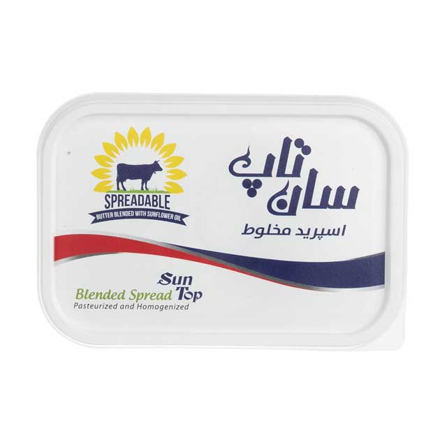 اسپرید مخلوط کره حیوانی و روغن آفتابگردان سان تاپ 150 گرمی