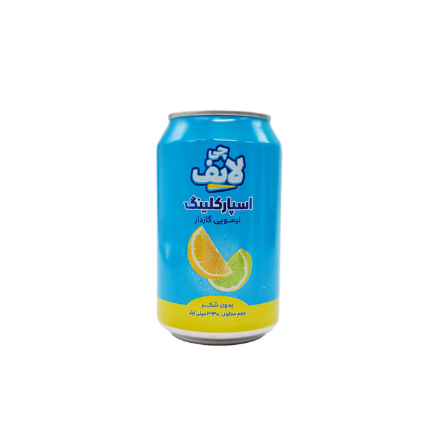 آب گازدار قوطی چی لایف اسپارکلینگ 330 میلی لیتری