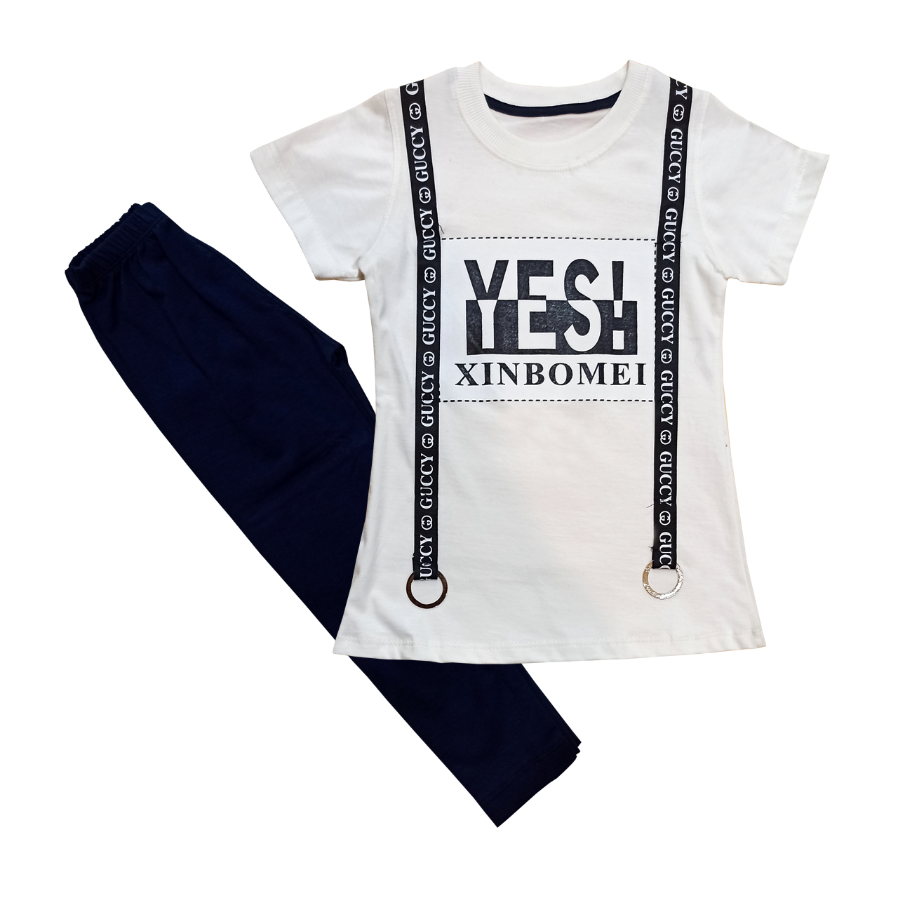 ست بلوز شلوار دخترانه مدل YES کد 627