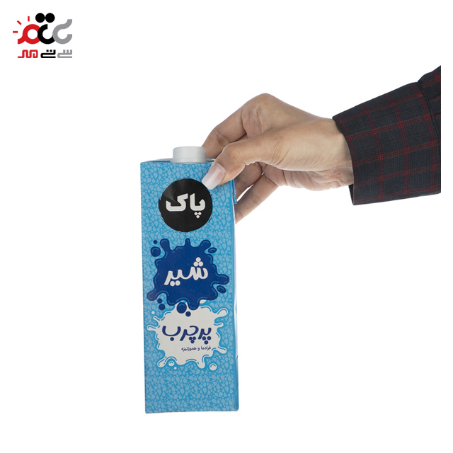 شیر استریلیزه پرچرب اسکوئر پاک 1000 میلی لیتری