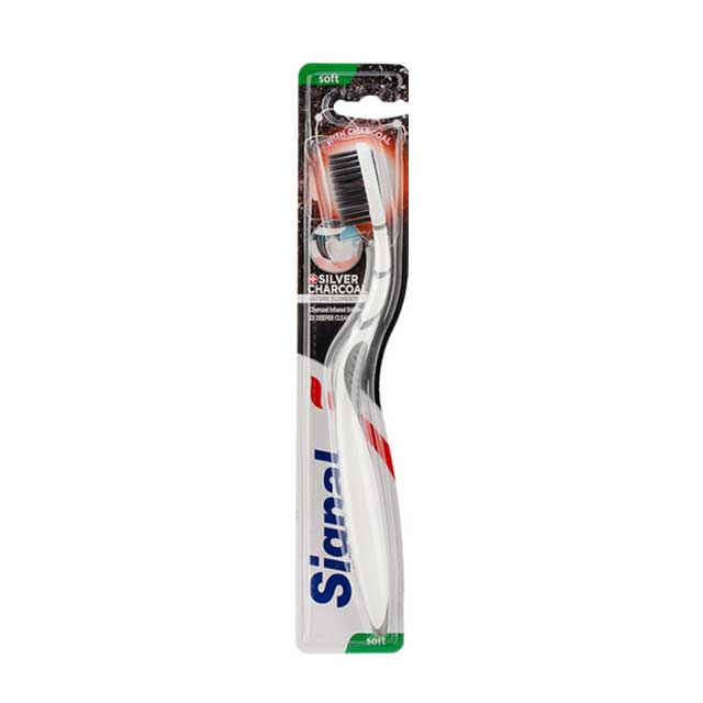 مسواک سیگنال مدل سیلور چارکل با برس نرم