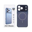 قاب اورجینال AG Glass محافظ لنز برجسته براق Magsafe مدل Apple iPhone 17 Pro Max - سرمه ای