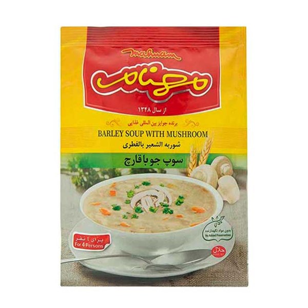 سوپ جو و قارچ مهنام 75 گرمی