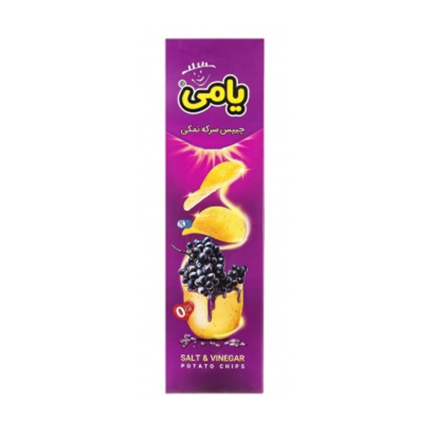 چیپس همسان پذیرایی با طعم سرکه نمکی یامی 90 گرمی