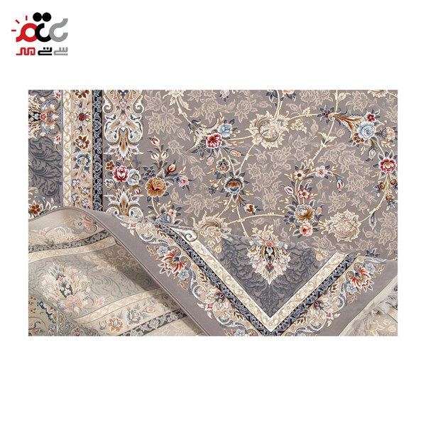 فرش ماشینی مدل نقره ای کد 12808