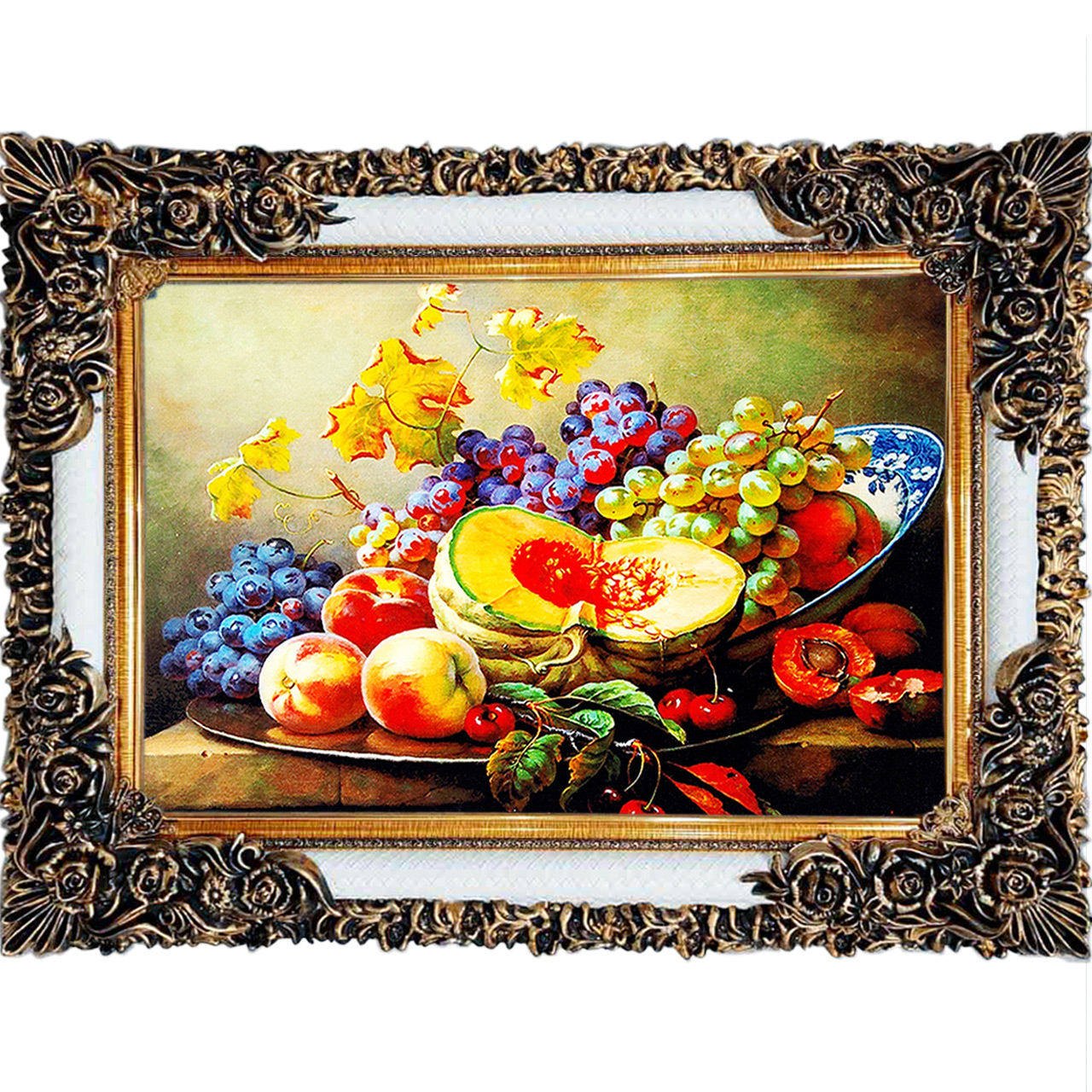 تابلو فرش چاپی طرح میوه کد 12033 سایز 100×70 سانتی متری