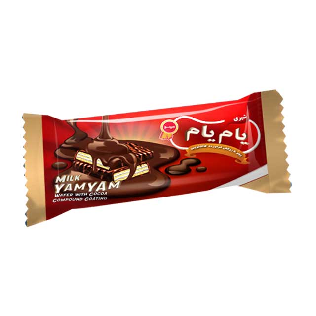 ویفر شیری یام یام مینو با روکش کاکائویی 20 گرمی