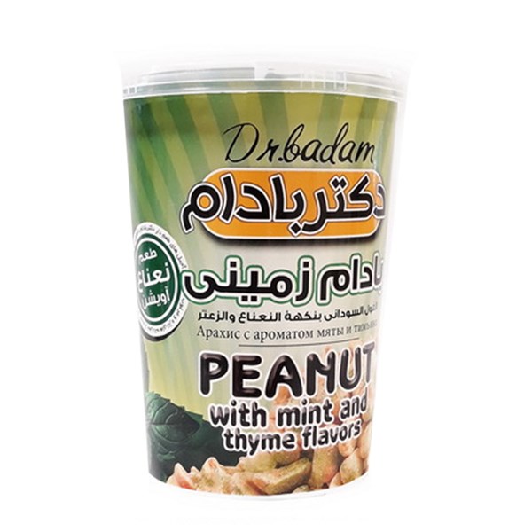 بادام زمینی با طعم نعنا و آویشن دکتر بادام 260 گرمی