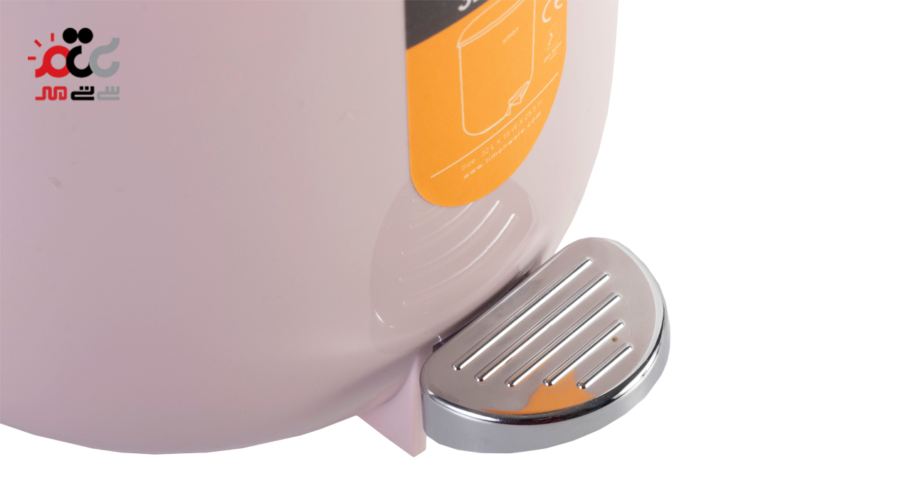 سطل زباله پدالی لیمون مدل گرد 3000 میلی لیتری