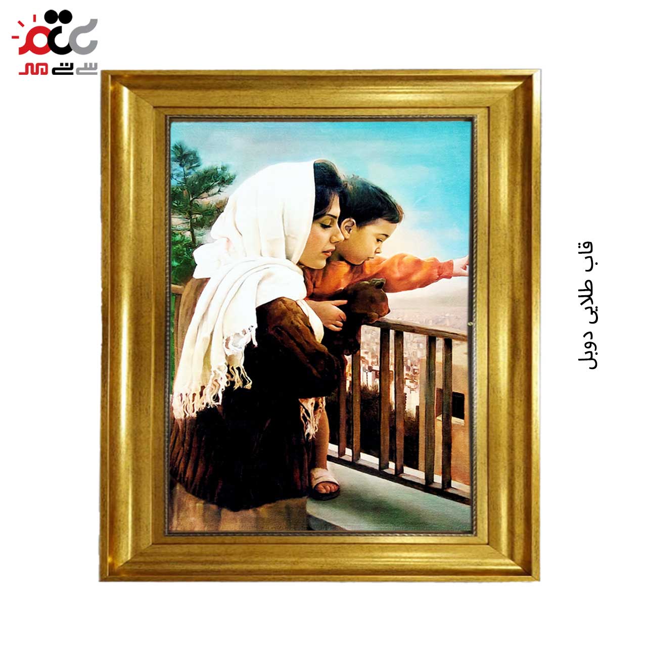 تابلو فرش طرح دار با قاب