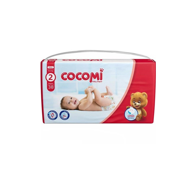 پوشک لوسین دار اقتصادی سایز 2  کوکومی 38 عددی