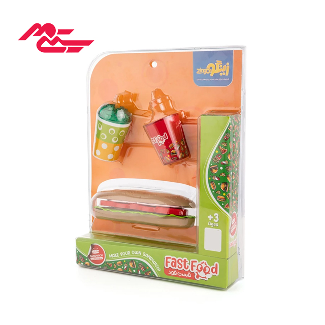 ست اسباب بازی فست فود زینگو مدل ساندویچ
