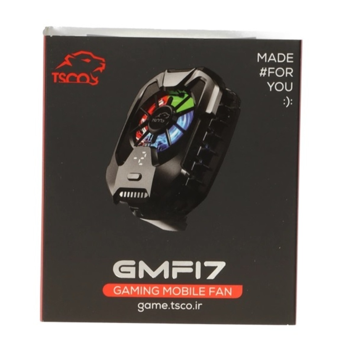 فن خنک کننده گیمینگ گوشی موبایل TSCO مدل GMF17 - مشکی (گارانتی 18 ماهه تسکو)