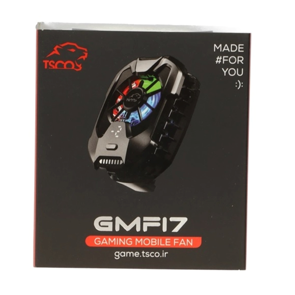 فن خنک کننده گیمینگ گوشی موبایل TSCO مدل GMF17 - مشکی (گارانتی 18 ماهه تسکو)