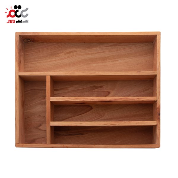 جا قاشقی چوبی کابینت مدل 5 خانه