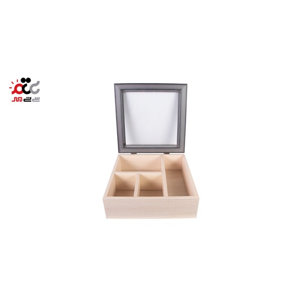باکس چای چوبی مدل 4 خانه