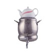 کتری و قوری شیردار ساده دسته استیل مدل یاسمن کد 305