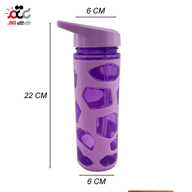 قمقمه پلاستیکی مانیسام مدل کاور دار طرح سنگ