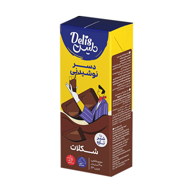 دسر نوشیدنی شکلاتی دلیس کاله 200 میلی لیتری
