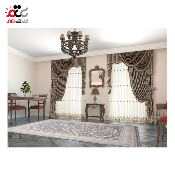 فرش ماشینی طرح سیلور کد 1436