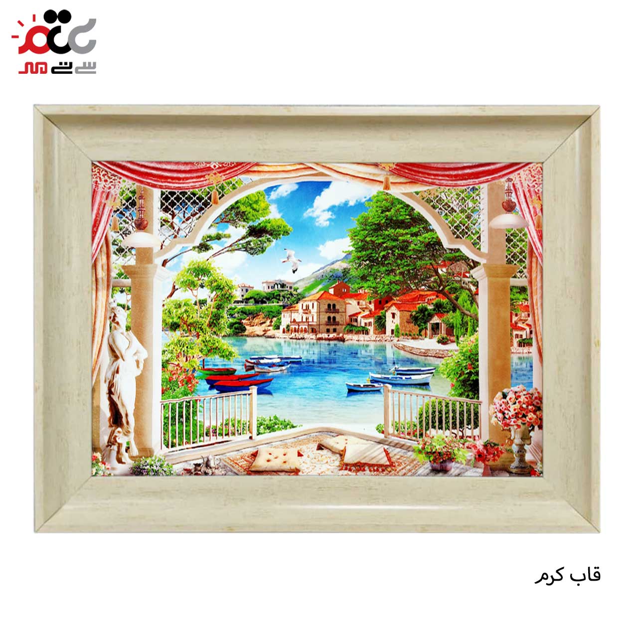 تابلو فرش طرح دار با قاب