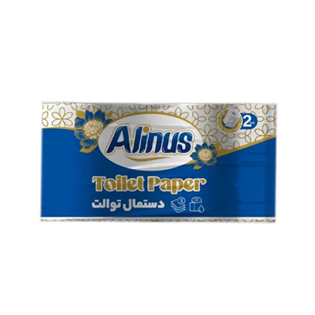 دستمال توالت آلینوس سه لایه بسته دو عددی