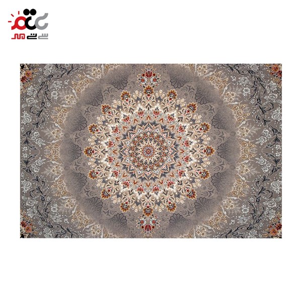 فرش ماشینی مدل نقره ای کد 12802