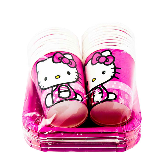 تم تولد پک بشقاب و لیوان دخترانه مدل کیتی 20 عددی