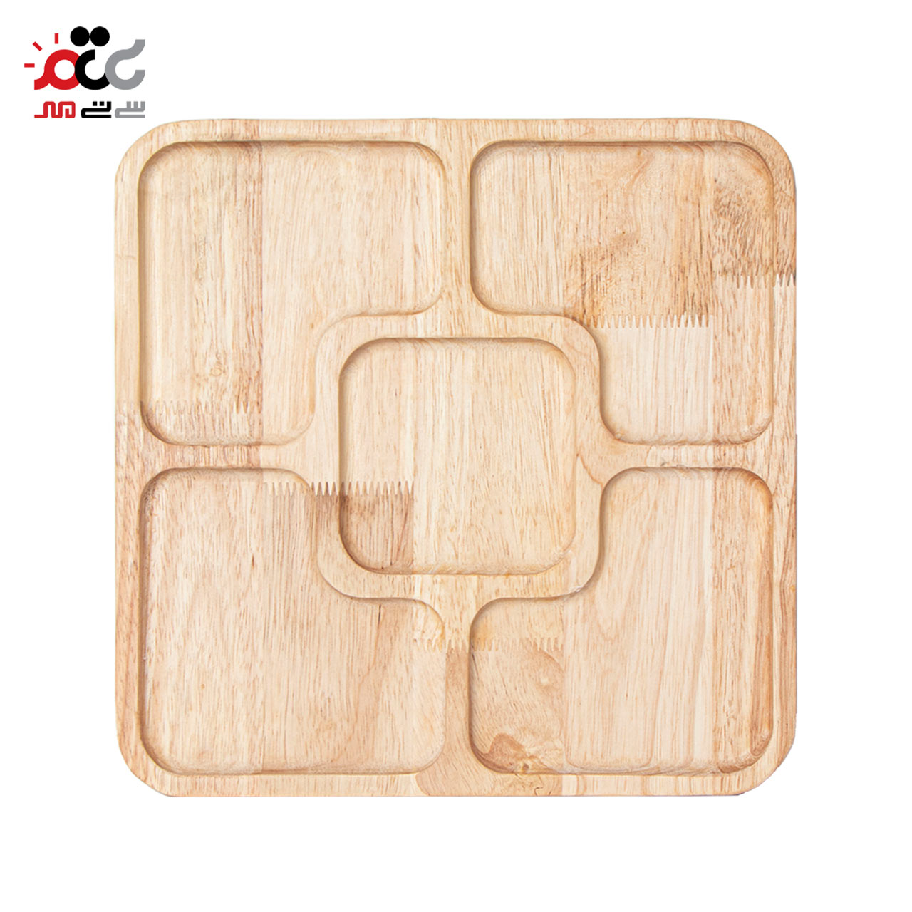 اردور خوری چوبی نایس وود مدل مربع طرح 5 خانه