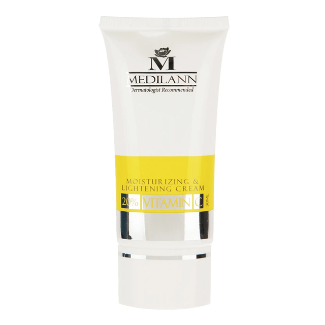کرم روشن کننده و مرطوب کننده ویتامین C مدیلن حجم 30 میلی لیتری