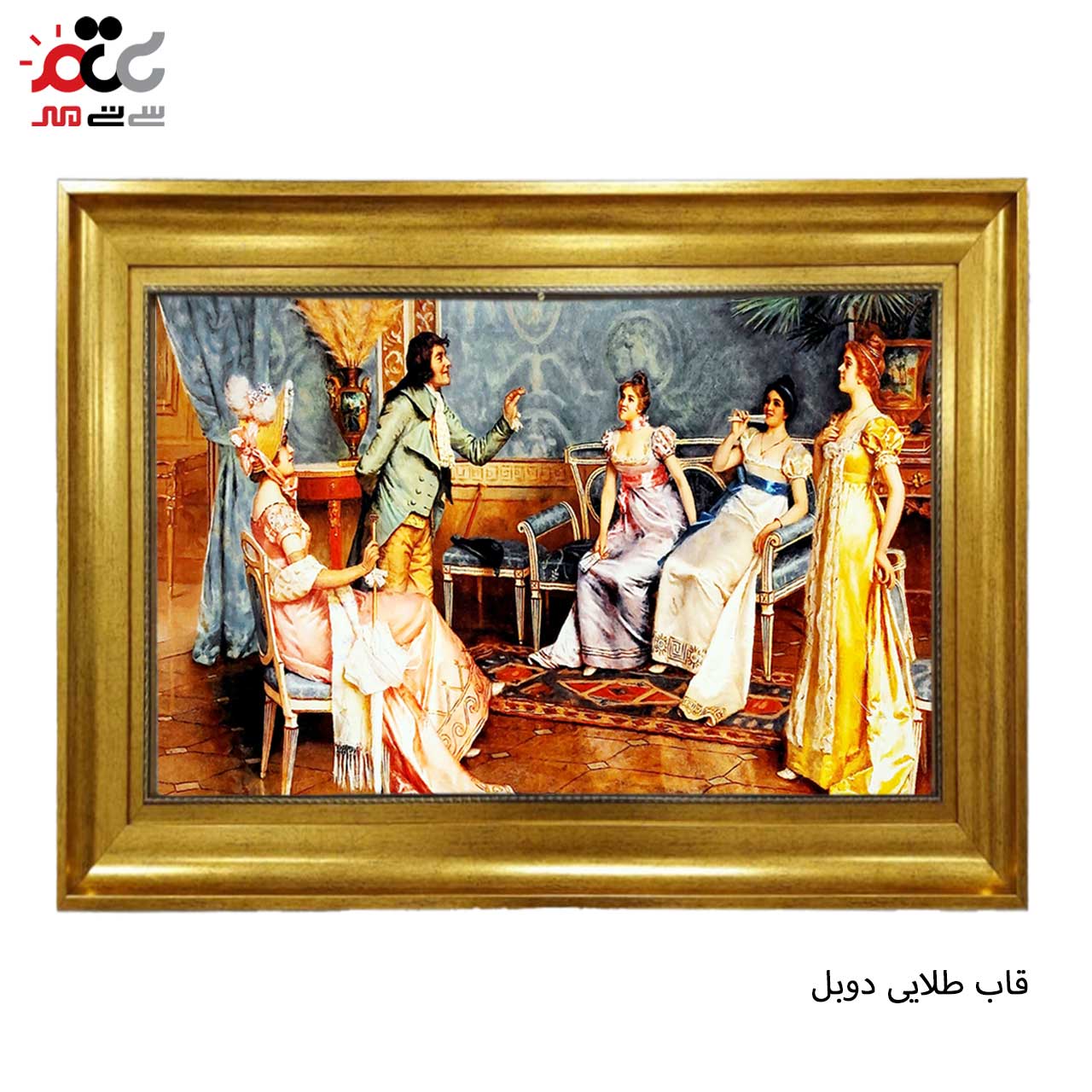 تابلو فرش چاپی طرح عمارت کد 11021 سایز 50×35 سانتی متری