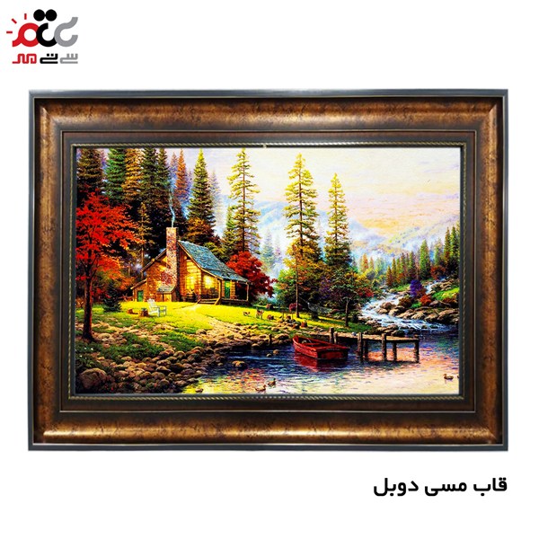تابلو فرش چاپی طرح منظره کد 10096 سایز 100×70 سانتی متری